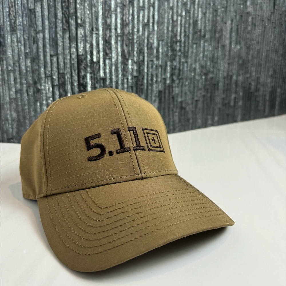 Authentic NWOT 5.11 Tactical 2023 Khaki Brown SnapBack Hat “Always Be Ready”